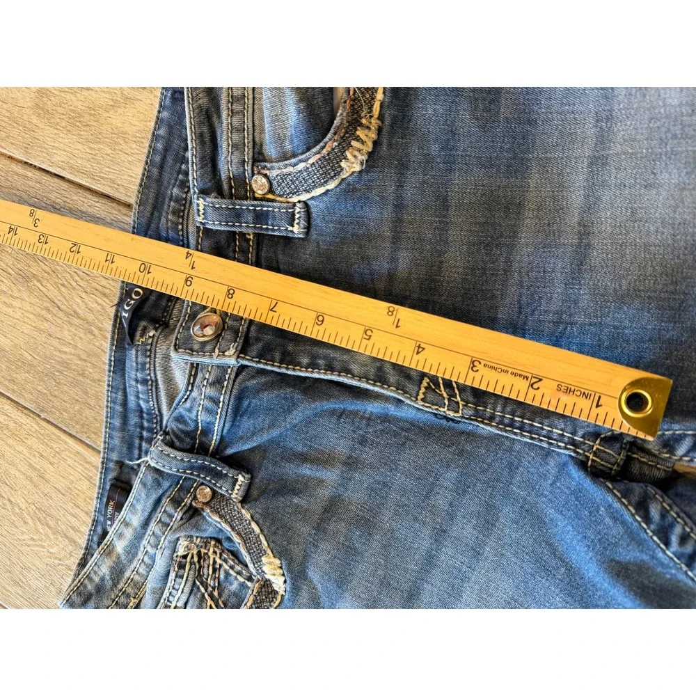 Vigoss Denim Capri Jeans New York Capris Cropped W32 L22 Classic 32 x 22 Cropped - Picture 10 of 13